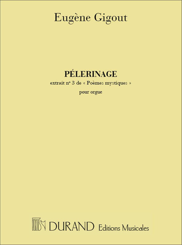 Poemes Mystiques N 3 Pelerinage Orgue
